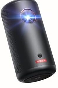 NEBULA Capsule 3 GTV Projector, Netflix Officially Licensed, 1080P Smart Mini Projector with Wi-Fi, 2.5 Hours of Playtime, 120-Inch Display, Dolby Digital, Ultra Portable for Any Space