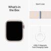 Apple Watch Series 9 [GPS 41mm] Smartwatch with Starlight Aluminum Case with Starlight Sport Loop One Size. Fitness Tracker, ECG Apps, Always-On Retina Display, Carbon Neutral - Image 6
