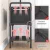 Clothing Rack with Storage Bag, 3-in-1 Garment Rack, Non-woven Shelves for Shoes, Clothes Rack for Bedroom, Hallway, Entryway, Black - Image 9