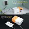 Mini Projector, PVO Portable Projector for Cartoon, Kids Gift, Outdoor Movie Projector, LED Pico Video Projector for Home Theater Movie Projector with HDMI USB Interfaces and Remote Control - Image 3
