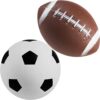 Bedwina Sports Balls for Kids and Toddlers - (Pack of 4) 5-Inch Sports Ball Toy Set Includes Football, Soccer Ball, Basketball and Playground, for Fun Indoor & Outdoors, (Hand Pump Included) - Image 8