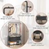 Clothing Rack with Storage Bag, 3-in-1 Garment Rack, Non-woven Shelves for Shoes, Clothes Rack for Bedroom, Hallway, Entryway, Black - Image 7