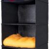 MAX Houser 6 Tier Shelf Hanging Closet Organizer, Closet Hanging Shelf with 2 Sturdy Hooks for Storage, Foldable (Black) - Image 5