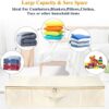 Under Bed Storage, 2 Pack Clothing Storage Bags W/ Upgraded Handles, Large Capacity Underbed Shoe Container Organizer, Breathable Dorm Essentials Bins for Blanket, Pillows, Comforters & Quilts, Beige - Image 5