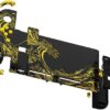 eXtremeRate DIY Replacement Shell Buttons for Nintendo Switch, Back Plate for Switch Console, Housing with Full Set Buttons for Joycon Handheld Controller - The Great Golden Wave Off Kanagawa - Black - Image 4
