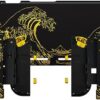 eXtremeRate DIY Replacement Shell Buttons for Nintendo Switch, Back Plate for Switch Console, Housing with Full Set Buttons for Joycon Handheld Controller - The Great Golden Wave Off Kanagawa - Black - Image 3